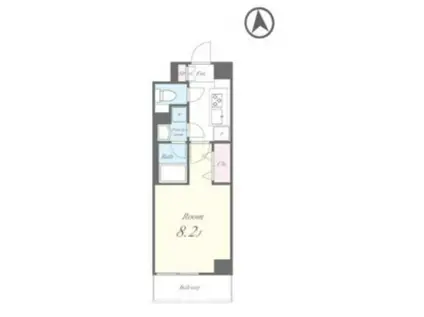 ジョワイユ(1K/3階)の間取り写真