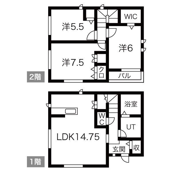 ガーデンプレイス(3LDK/1階)の間取り写真