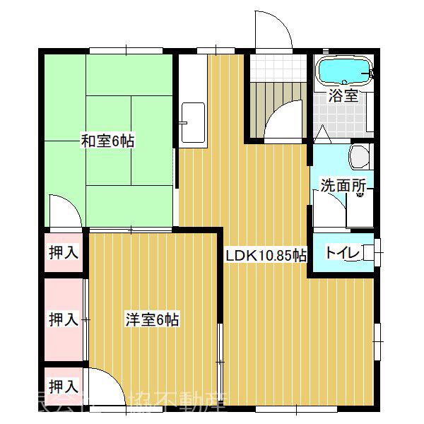 メゾンMⅠ(2LDK/1階)の間取り写真