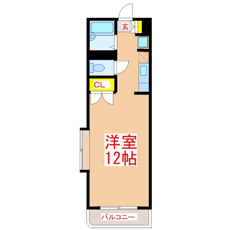 SALA(ワンルーム/3階)の間取り写真
