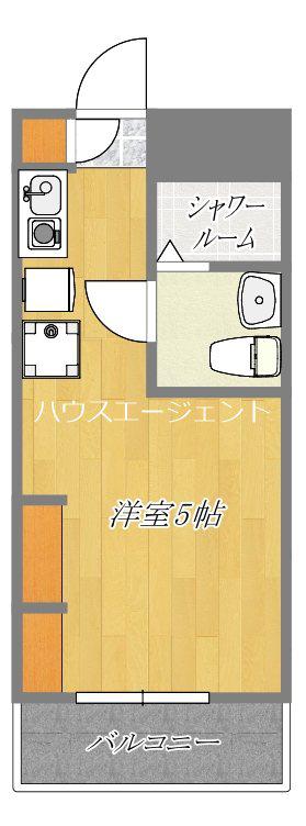 グラッツェ(ワンルーム/3階)の間取り写真