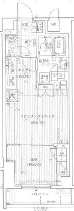 ブレシア東十条レジデンス(1LDK/3階)の間取り写真