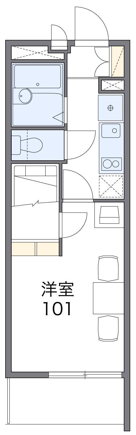 SUMIYOSHI(1K/3階)の間取り写真