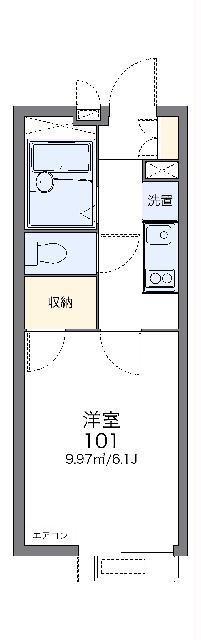 レオパレスKENIII(1K/3階)の間取り写真