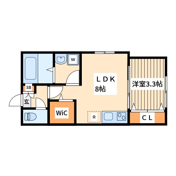 トレスコーマ5TH(1LDK/2階)の間取り写真