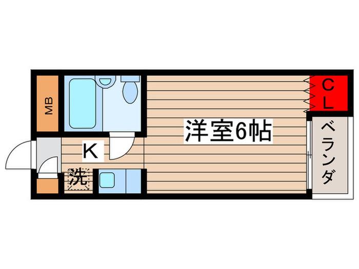 トップ石神井公園(1K/3階)の間取り写真