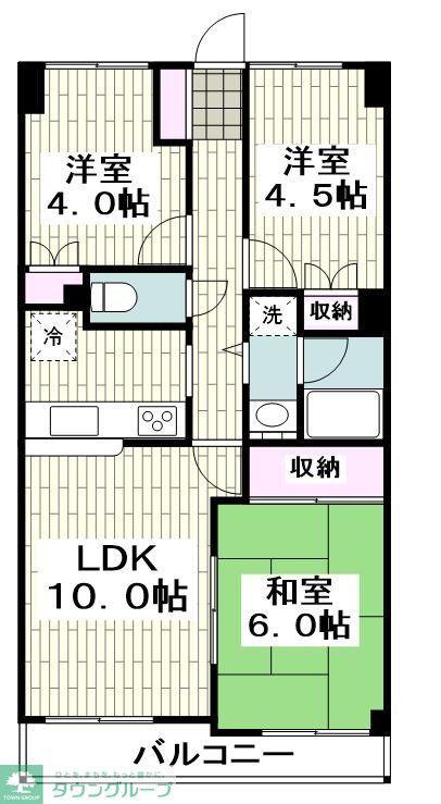 プティアンファン鎌倉(3LDK/3階)の間取り写真