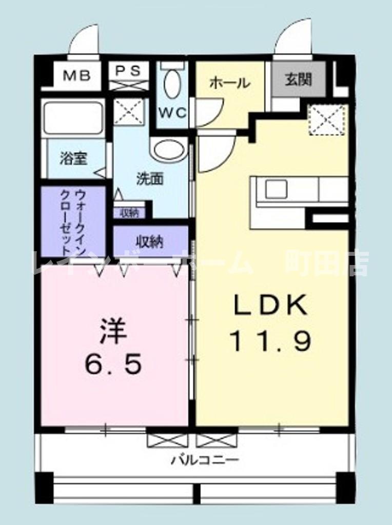 アネーロ・ネオ(1LDK/1階)の間取り写真