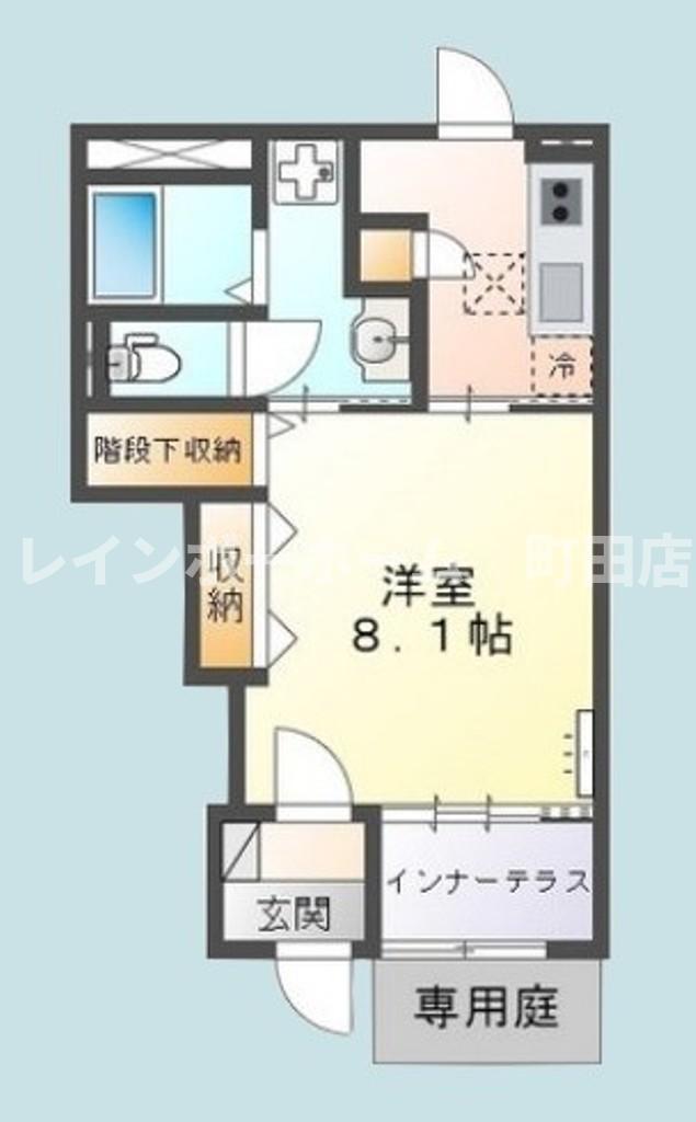 MAISON DE MIGNON(1K/1階)の間取り写真
