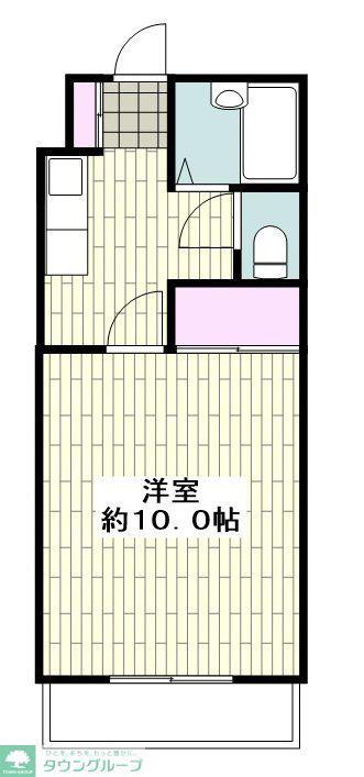 シーズンコート妙興寺(1K/2階)の間取り写真