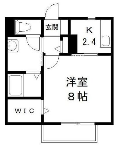 エントピアC(1K/2階)の間取り写真