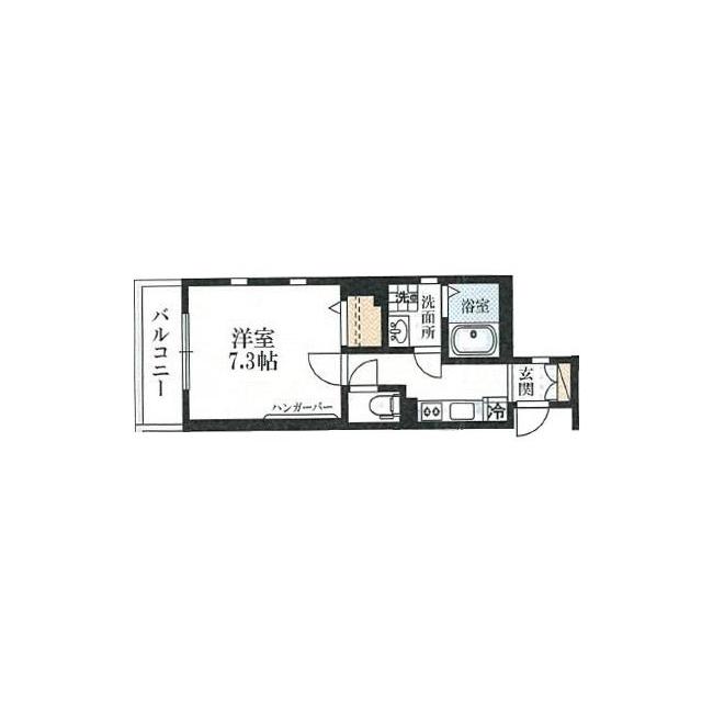AUGUST GARDEN(1K/2階)の間取り写真