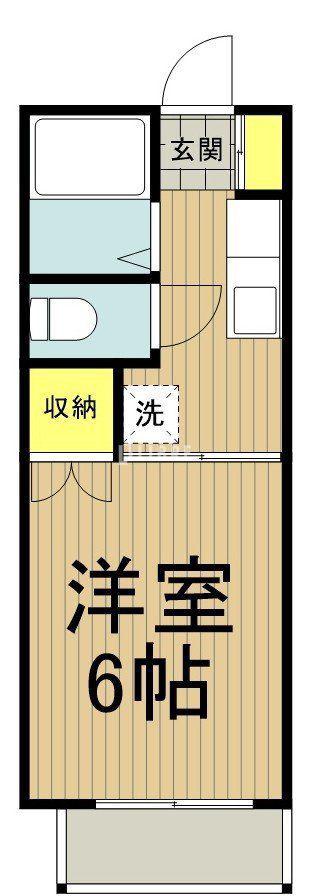 グレイスタムラ(1K/1階)の間取り写真