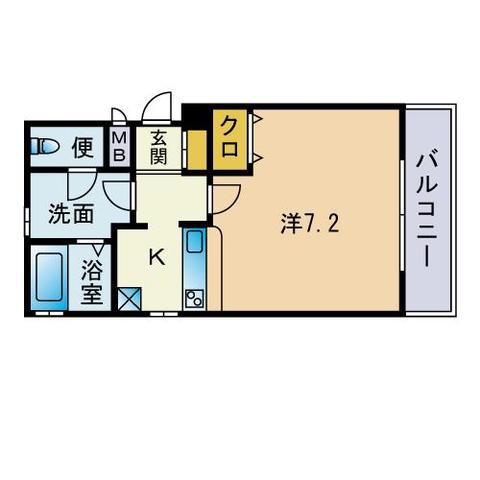 アミティ今川(1K/5階)の間取り写真