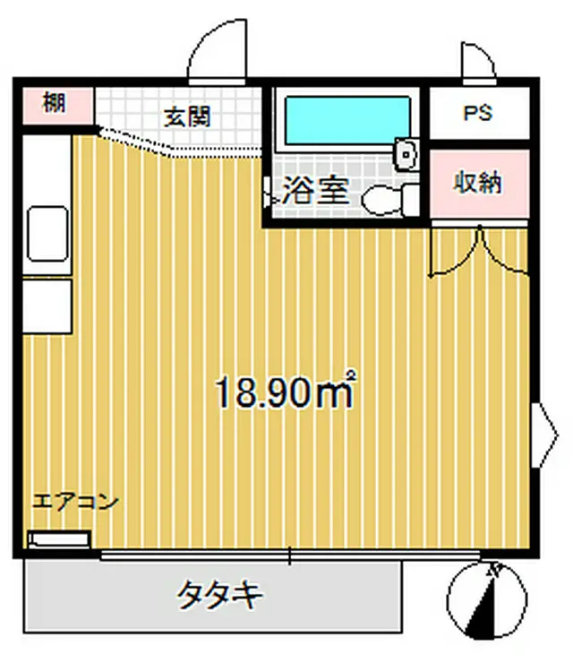 ハウスシャトレー 3階階 間取り