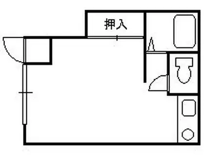 佐藤アパート(ワンルーム/1階)の間取り写真