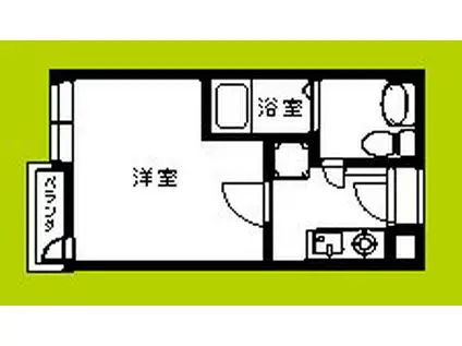 OOSUMIレジデンシャル(1K/4階)の間取り写真