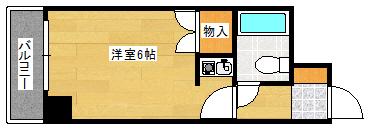 ワイアンドワイ宝町ビル(ワンルーム/5階)の間取り写真
