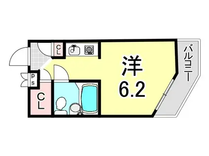 プチ・グレイス5番館(ワンルーム/4階)の間取り写真