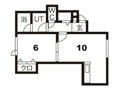 コートフルーレII(1LDK/1階)の間取り写真
