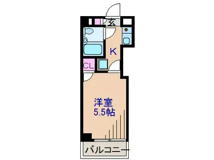 クリオ菊名弐番館(1K/3階)の間取り写真