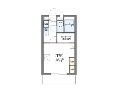 レオパレス川添II(1K/1階)の間取り写真