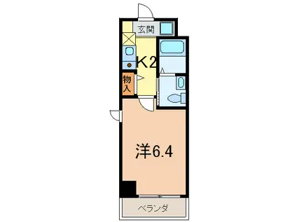 リュミエール森南(1K/8階)の間取り写真