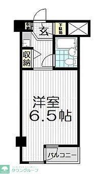 キャッスルマンション狭山祇園(1K/2階)の間取り写真