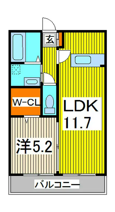 グリーンコーポ前川町 1階階 間取り