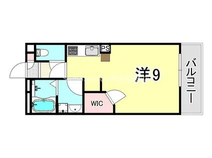 レオネクストSUCRE(1K/2階)の間取り写真