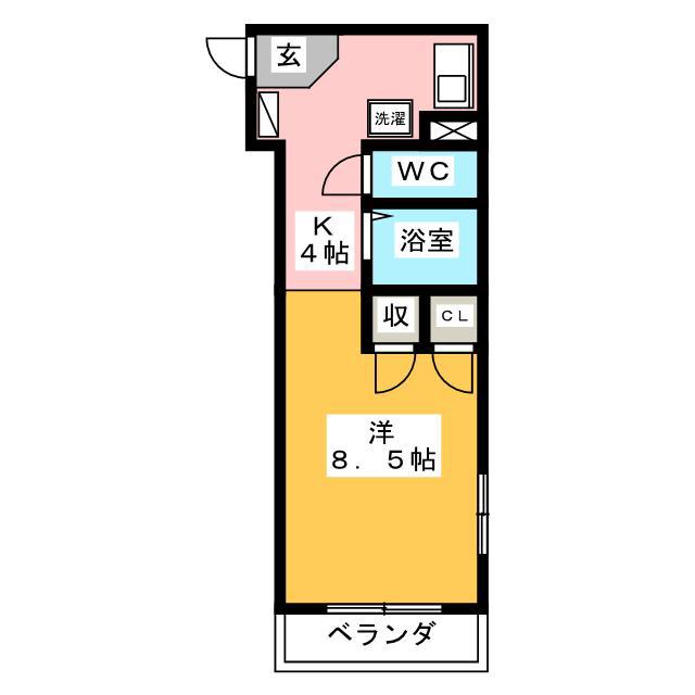レジデンスTL西荘(1K/3階)の間取り写真