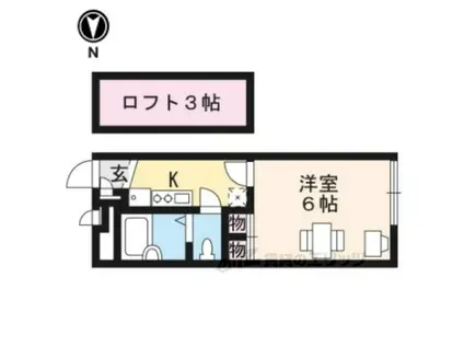 レオパレス曽我部(1K/1階)の間取り写真