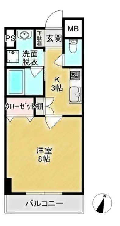 SAIKYO SAKURAGI BL 4階階 間取り
