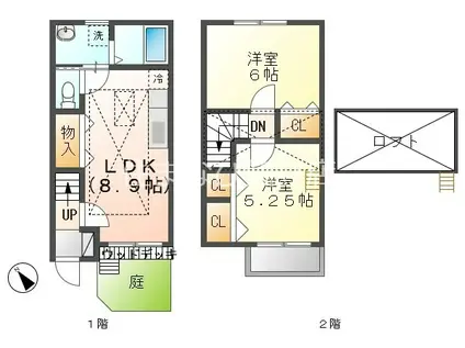 プランタンユキ(2LDK/1階)の間取り写真