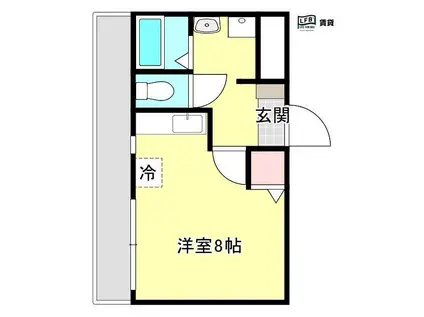 メゾンドライズ(ワンルーム/3階)の間取り写真