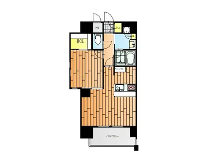 トラストコート中筋(1LDK/10階)の間取り写真