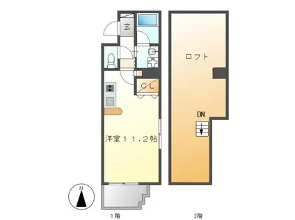 セレス大須(ワンルーム/8階)の間取り写真