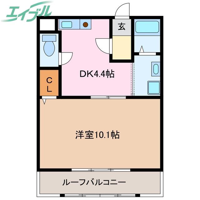 MSグランデージ(1K/1階)の間取り写真