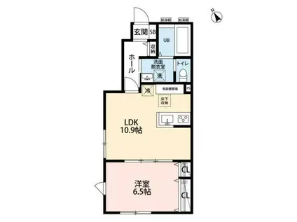 ＪＲ総武本線 四街道駅 徒歩13分 2階建 築4年(1LDK/2階)の間取り写真