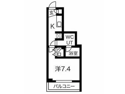 スパシエ スタイル 練馬春日町(1K/1階)の間取り写真