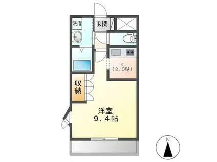 DANDELION II (1K/2階)の間取り写真