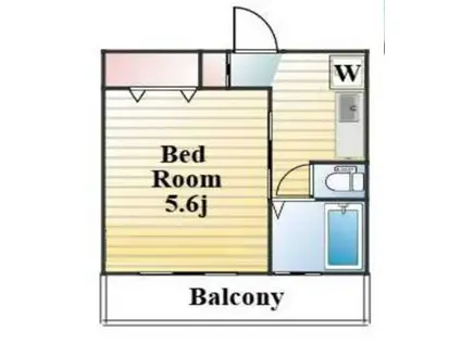 山一田端新町1丁目ビル(1K/3階)の間取り写真