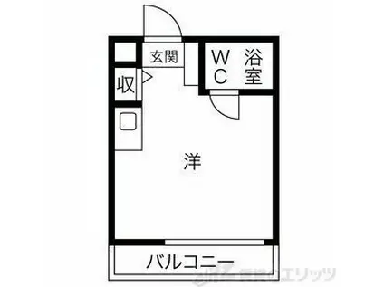 プレアール吹田泉町II(ワンルーム/1階)の間取り写真