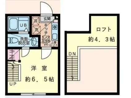 シティハイツ成瀬(1K/1階)の間取り写真