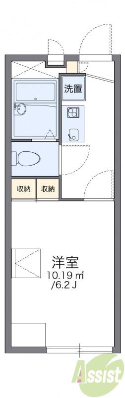 レオパレス刀根山(1K/2階)の間取り写真