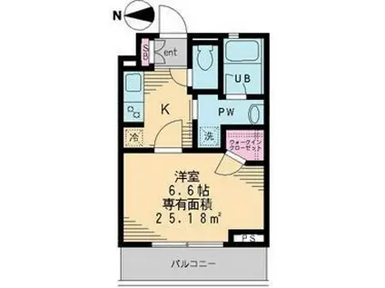 セレリーオ・ニッコー(1K/3階)の間取り写真