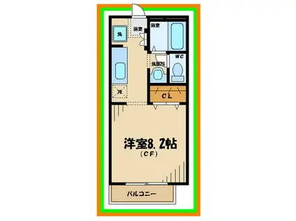 GRACE PORT(1K/1階)の間取り写真