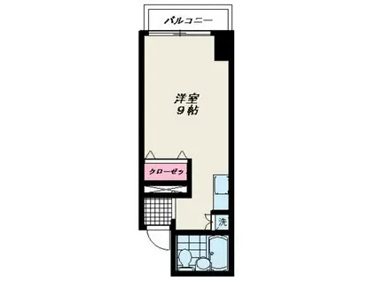 番町ロイヤルコート(ワンルーム/6階)の間取り写真
