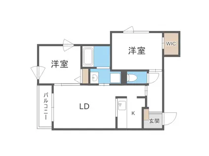 NR.29(2LDK/3階)の間取り写真