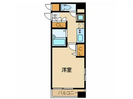 エステムプラザ日本橋(1K/8階)の間取り写真